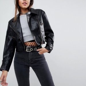 ASOS 80’s leather jacket